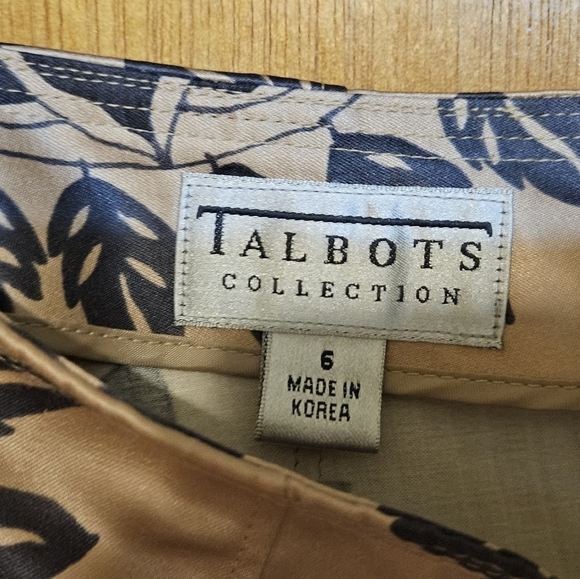 Silk blend Talbot's Collection Midi Skirt Size 6 with Pockets NWOT - Picture 6 of 9